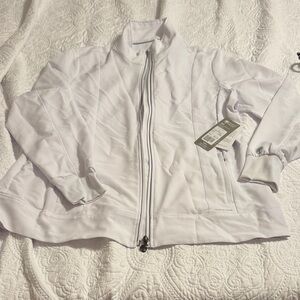 Healing Hands Women's White Scrub Jacket